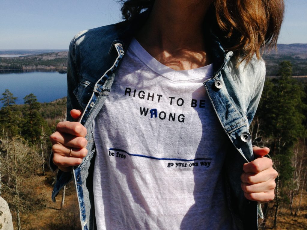 Right to be wrong shirt